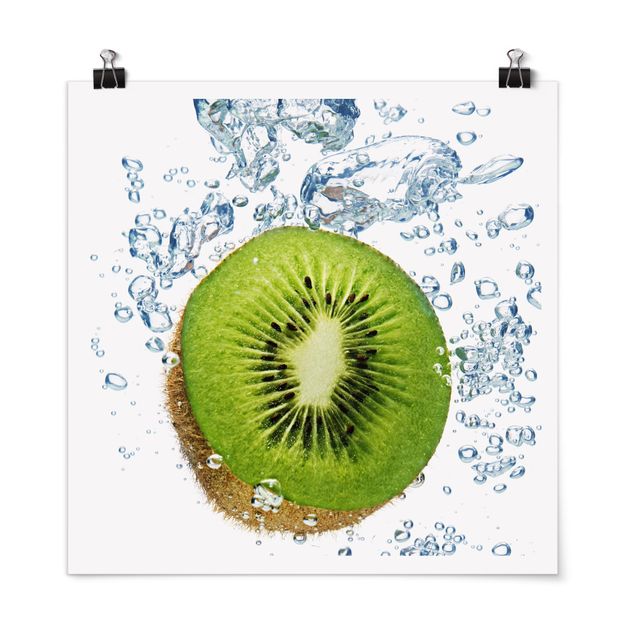Poster - Kiwi Bubbles - Quadrat 1:1