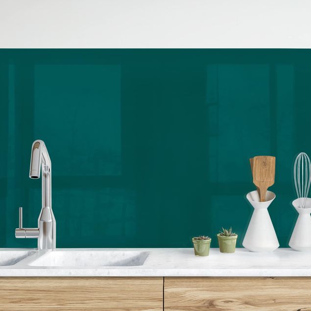 Küchenrückwand Folie einfarbig Piniengrün
