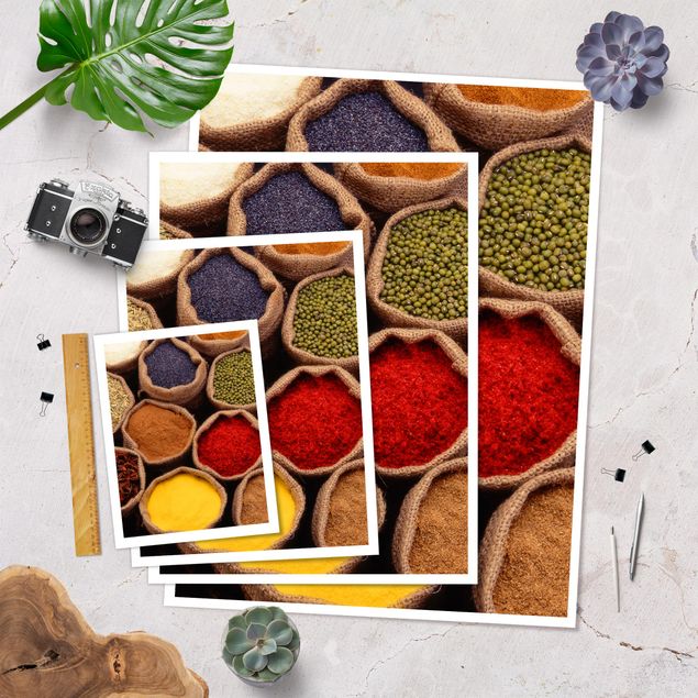 Poster - Colourful Spices - Hochformat 3:4