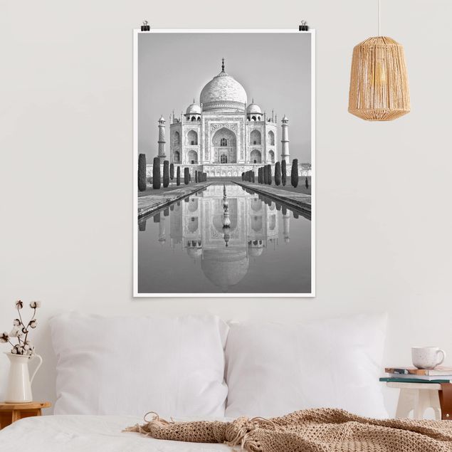 Wand Poster XXL Taj Mahal mit Garten