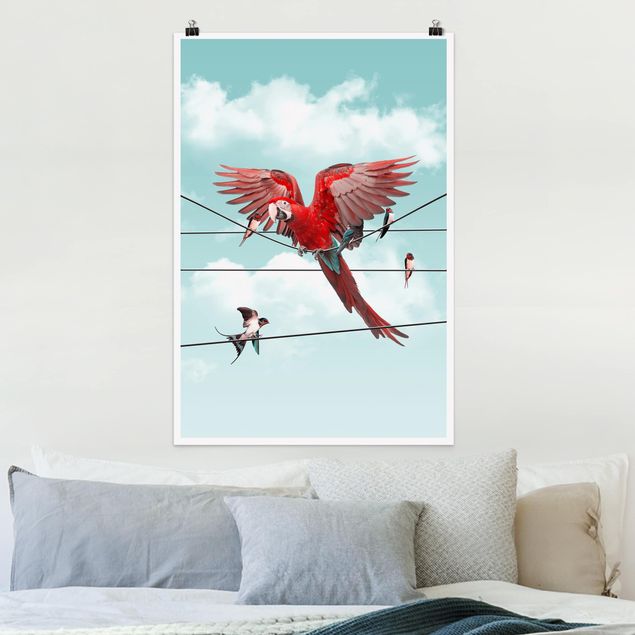 XXL Poster Himmel mit Vögeln