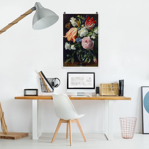 Moderne Poster Daniel Seghers - Vase mit Blumen