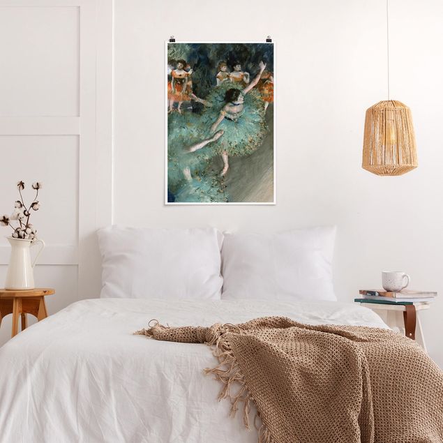 Poster - Edgar Degas - Tänzerinnen in Grün - Hochformat 3:2