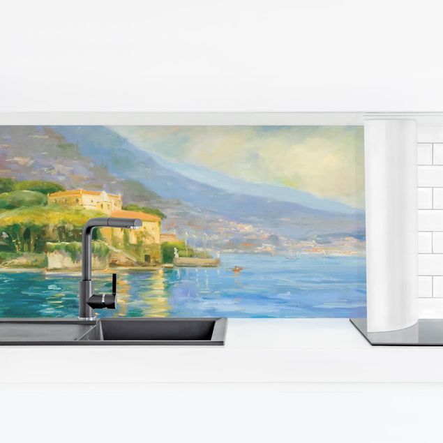 Küchenrückwand selbstklebend Italienische Landschaft - Meer