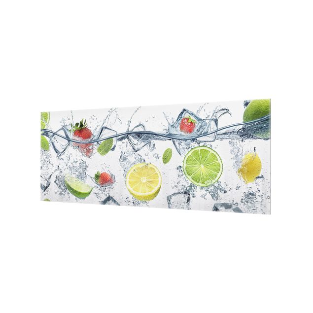 Spritzschutz Glas - Frucht Cocktail - Panorama - 5:2