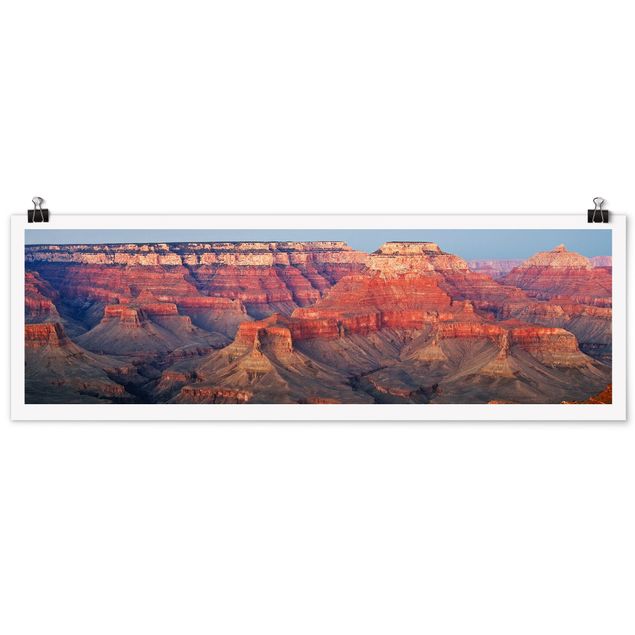 Moderne Poster Grand Canyon nach dem Sonnenuntergang