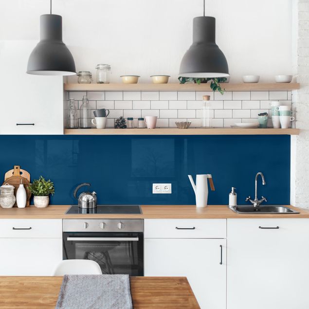 Küchenrückwand - Preussisch-Blau