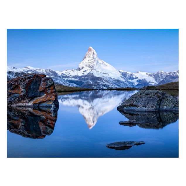 Magnettafel - Stellisee vor dem Matterhorn - Querfromat 4:3