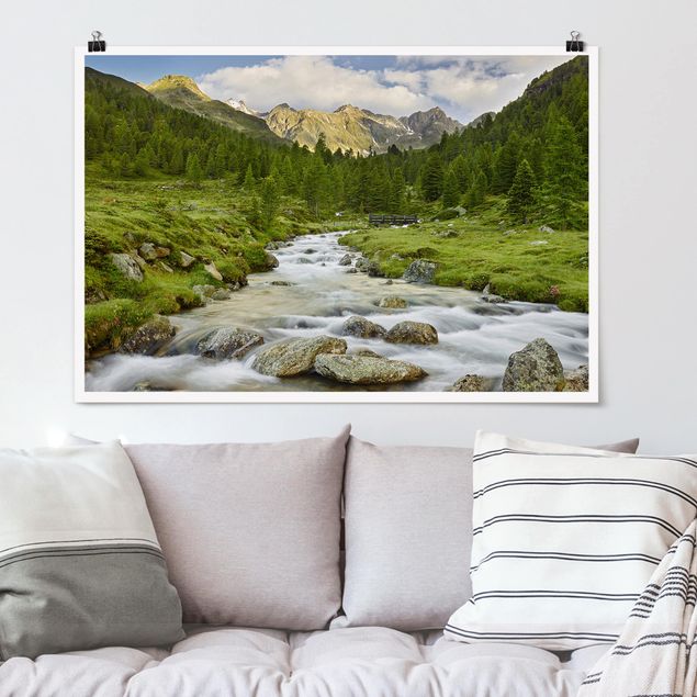 Poster Berge Debanttal Nationalpark Hohe Tauern