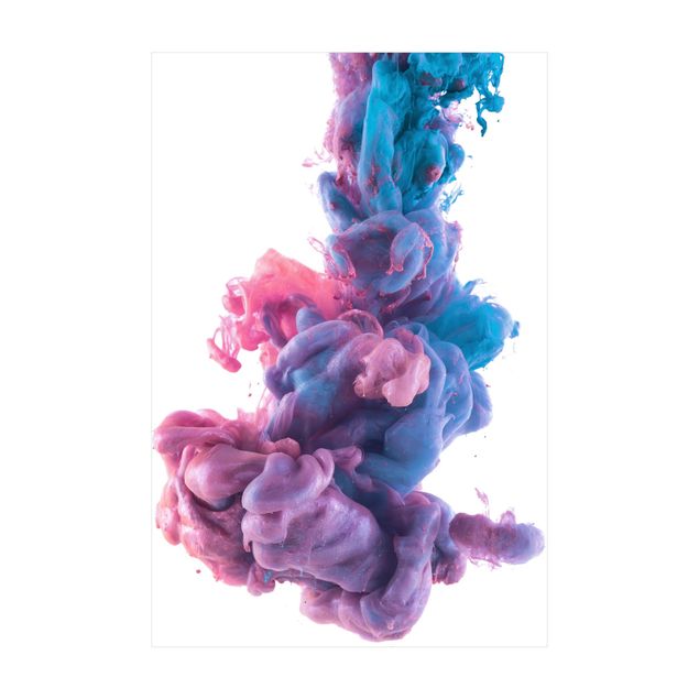 Teppich violett Abstrakte flüssige Farbe