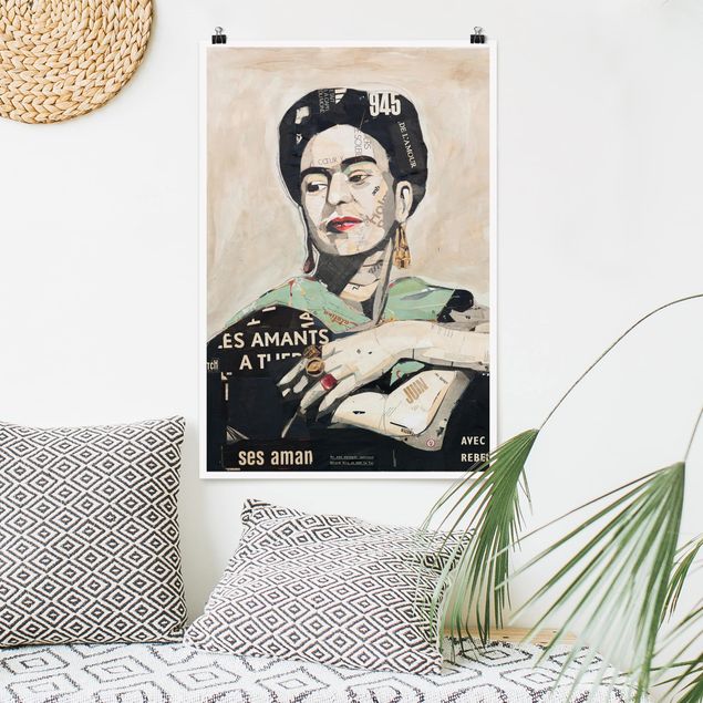 Moderne Poster Frida Kahlo - Collage No.4