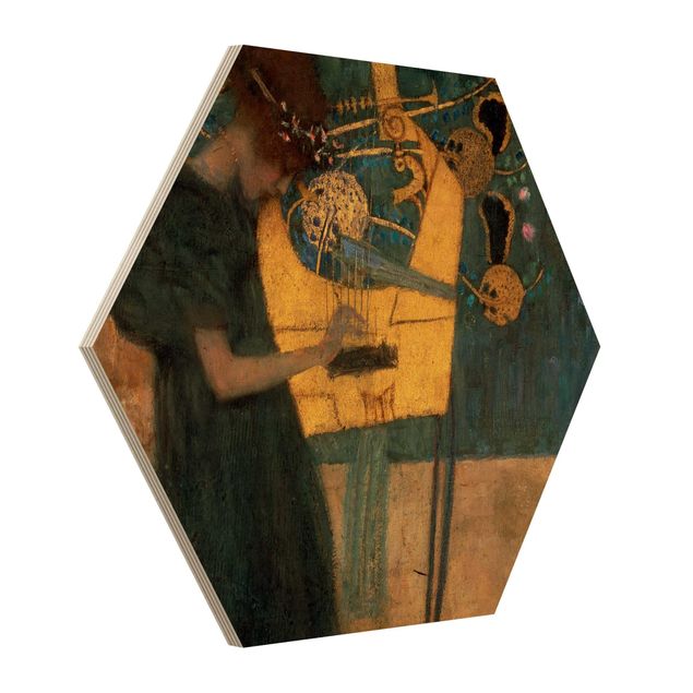 Holzbilder Gustav Klimt - Die Musik