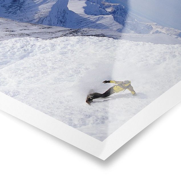 Poster - Snowboarding - Querformat 2:3