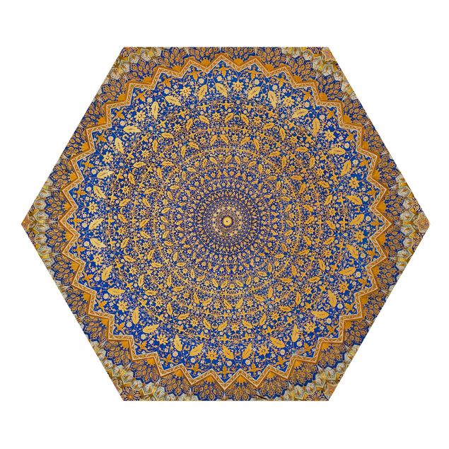 Hexagon Bild Holz - Dome of the Mosque