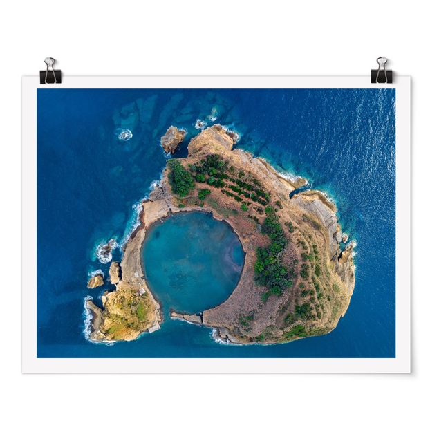 schöne Bilder Luftbild - Die Insel Vila Franca do Campo