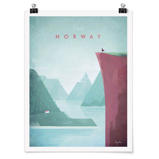 Städteposter Reiseposter - Norwegen