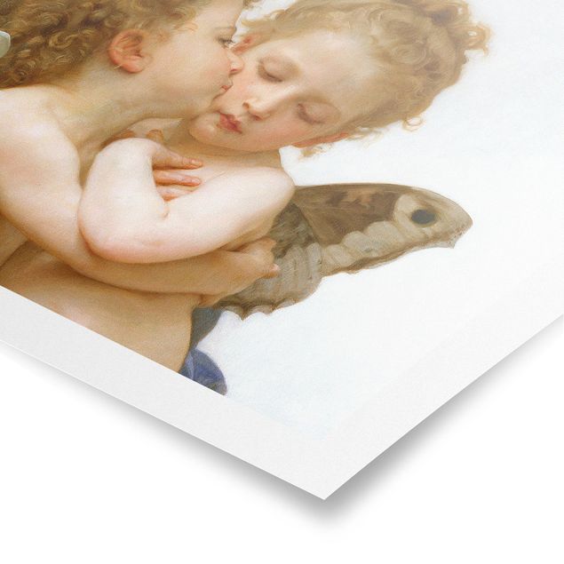 Poster - William Adolphe Bouguereau - Der erste Kuss - Querformat 2:3
