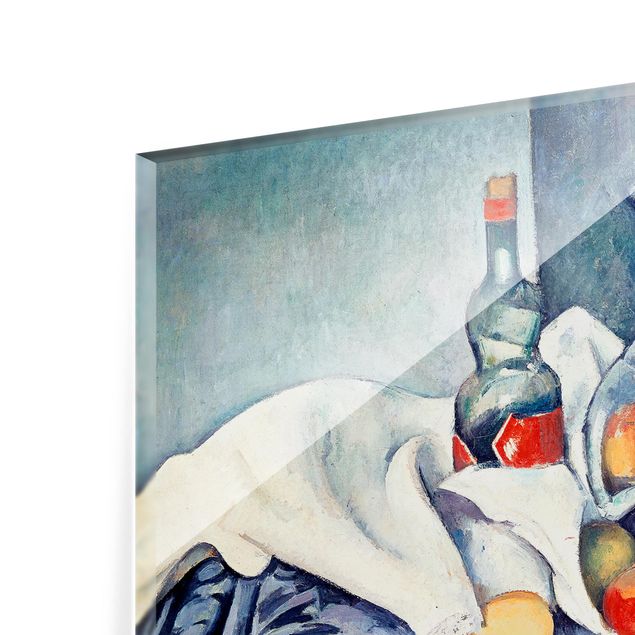 Glas Spritzschutz - Paul Cézanne - Stillleben Pfirsiche - Querformat - 4:3