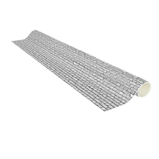 3D Teppiche Backstein Ziegeltapete schwarz weiß
