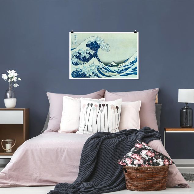 Poster - Katsushika Hokusai - Die grosse Welle von Kanagawa - Querformat 2:3