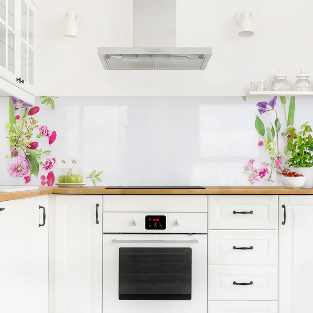Küchenrückwand - Blumenarrangement
