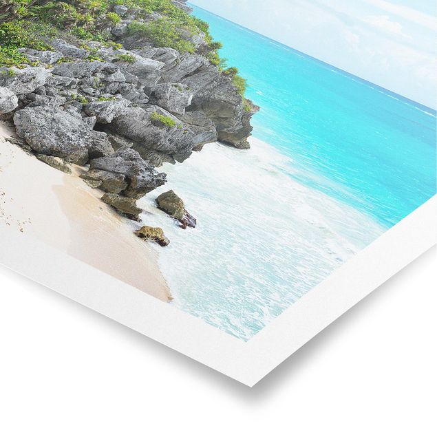 Poster Karibikküste Tulum Ruinen