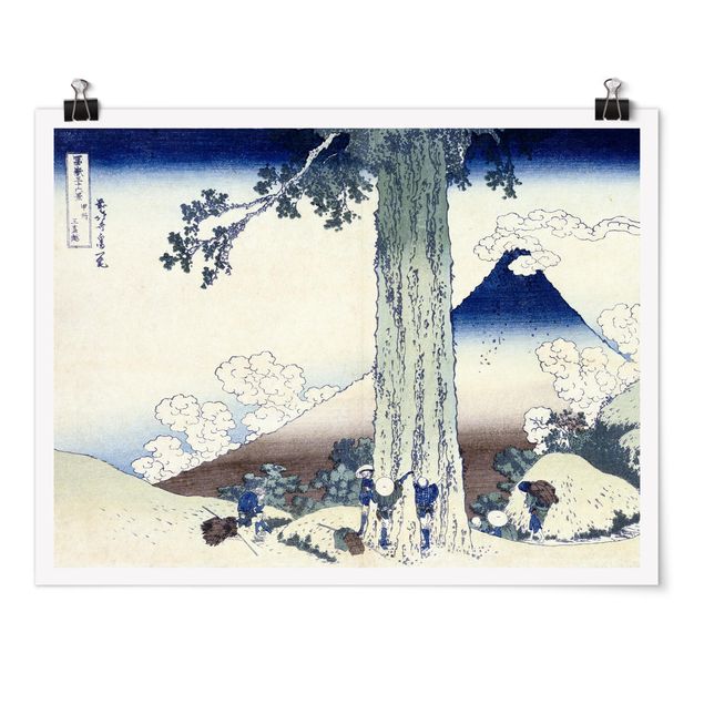 Hokusai Bilder Katsushika Hokusai - Mishima Pass in der Provinz Kai