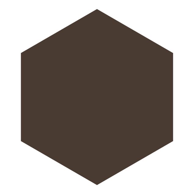Hexagon Mustertapete selbstklebend - Cacao