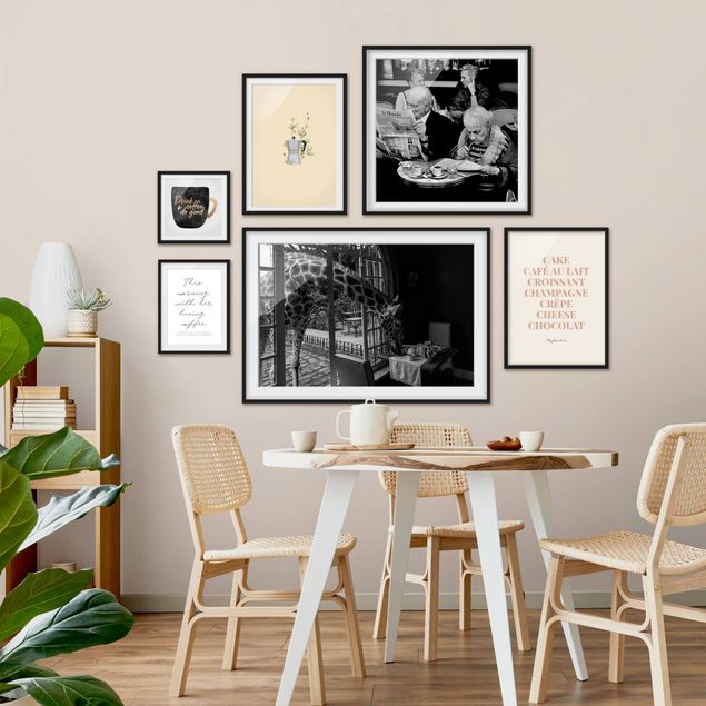 Moderne Bilder mit Rahmen Café Vibes