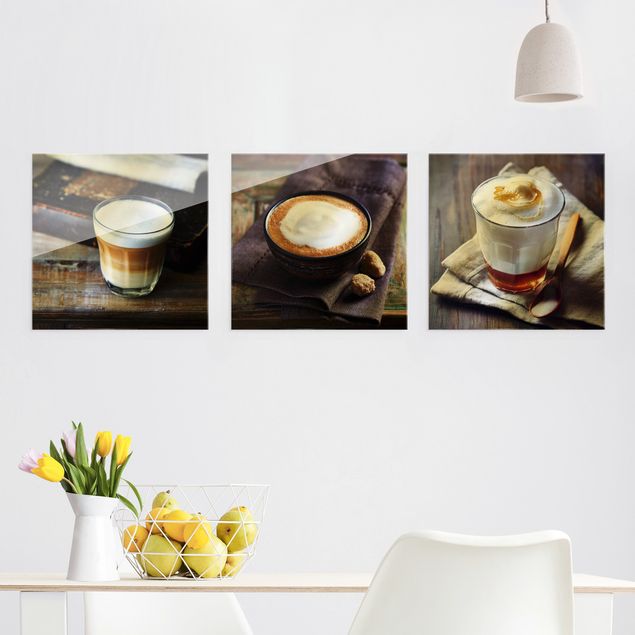 Glasbilder XXL Caffè Latte