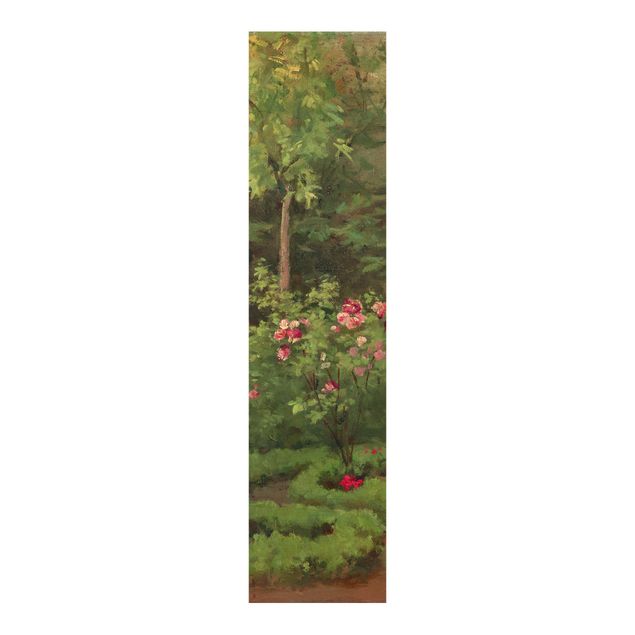 Schiebevorhang Blumen Camille Pissarro - Ein Rosengarten