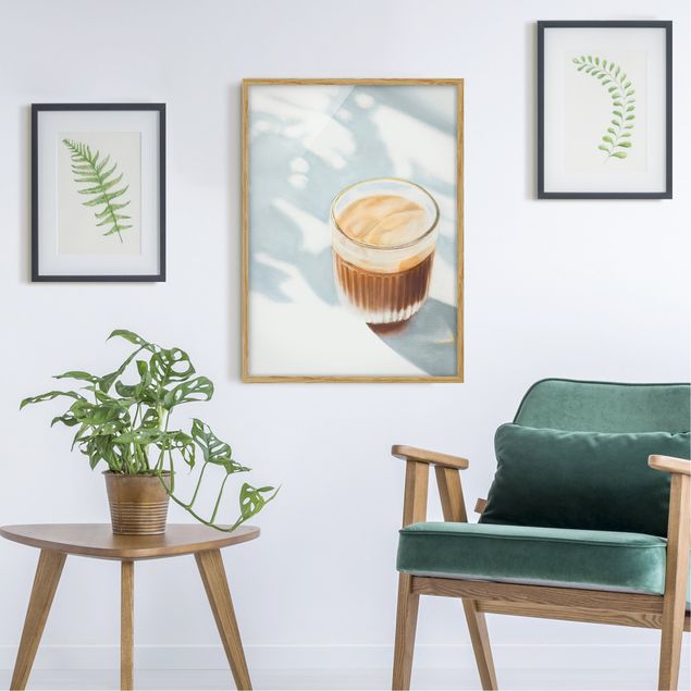 Wandbilder mit Rahmen Cappuccino zum Frühstück