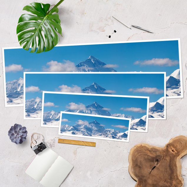 Poster - Mount Everest - Panorama Querformat