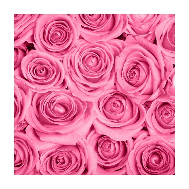 Teppich pink Rosa Rosen