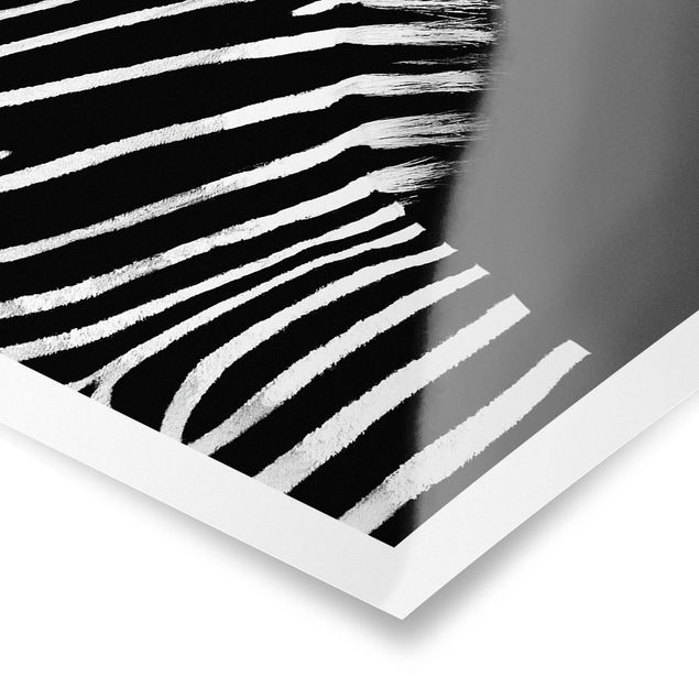Poster - Zebra Safari Art - Panorama Querformat