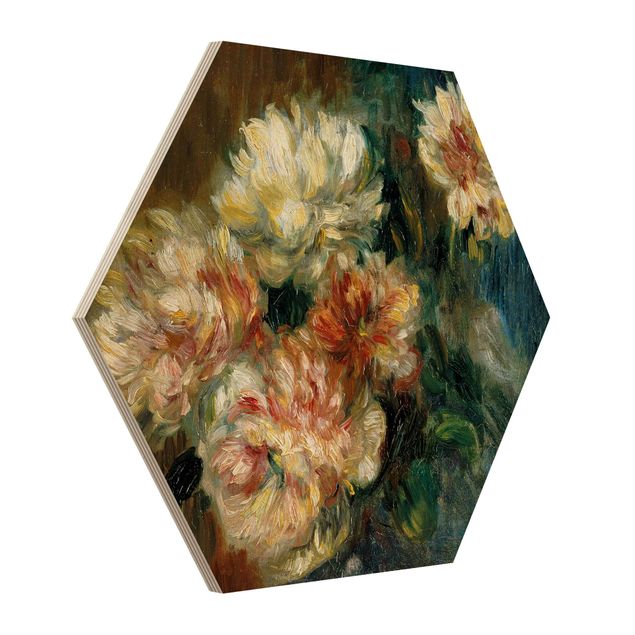 Holzbilder Auguste Renoir - Vase Pfingstrosen