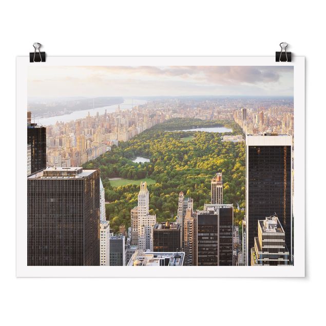 Moderne Poster Blick über den Central Park