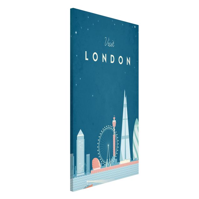 Magnettafeln Syklines Reiseposter - London