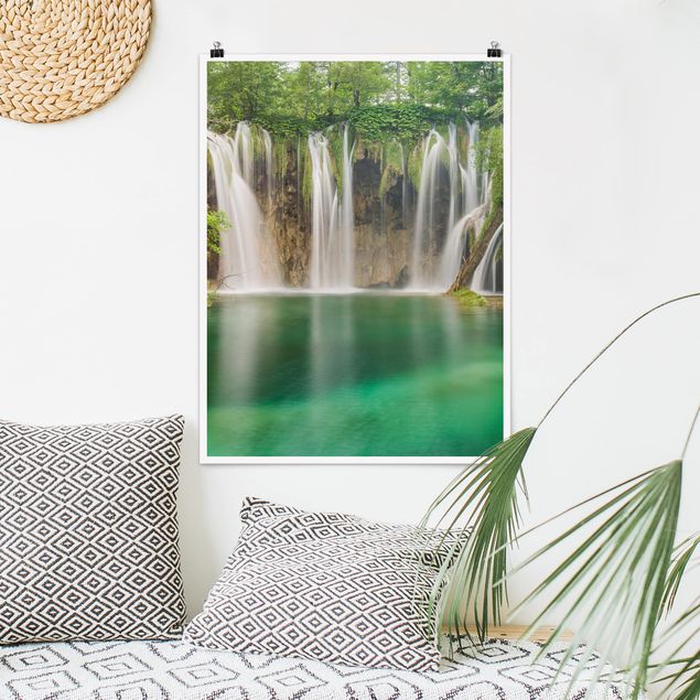 XXL Poster Wasserfall Plitvicer Seen