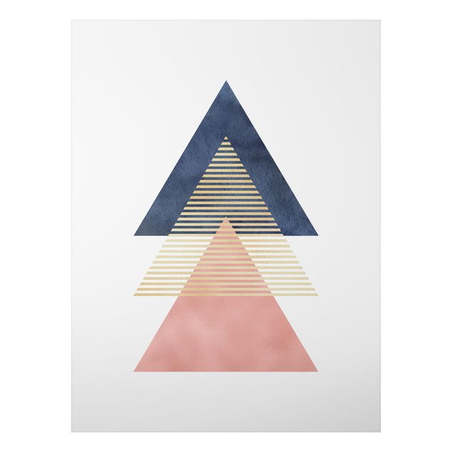 Alu-Dibond - Drei Dreiecke - Querformat