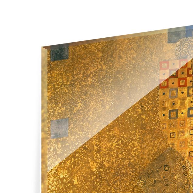 Glas Spritzschutz - Gustav Klimt - Adele Bloch-Bauer I - Quadrat - 1:1