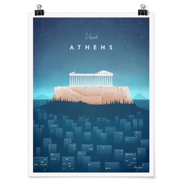Henry Rivers Prints Reiseposter - Athen