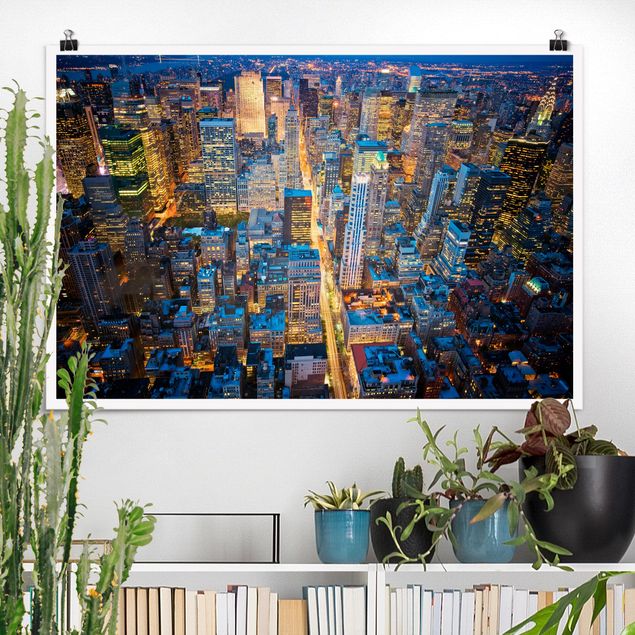 Poster New York Skyline Midtown Manhattan