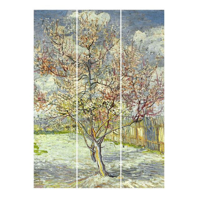 Schiebegardinen Set - Vincent van Gogh - Blühende Pfirsichbäume - Flächenvorhänge