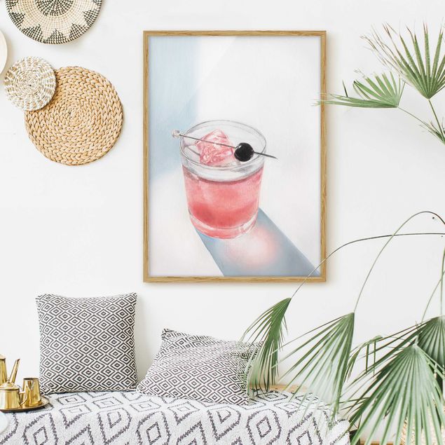 Wandbilder Cherry Summer Cocktail
