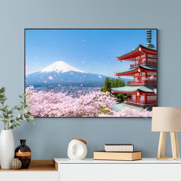 schöne Bilder Chureito Pagode und Fuji