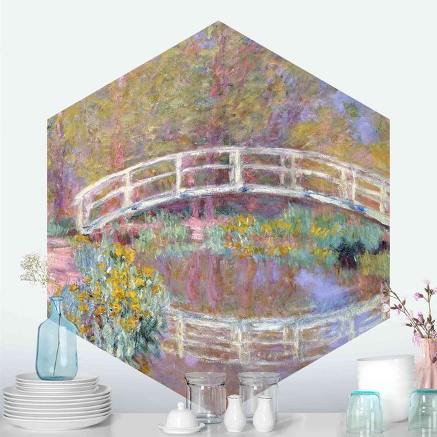 Design Tapeten Claude Monet - Brücke Monets Garten