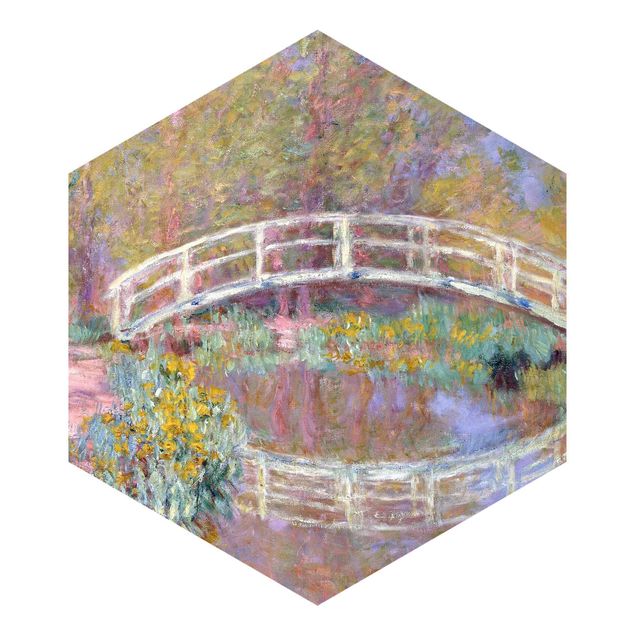 Vlies Tapeten Claude Monet - Brücke Monets Garten