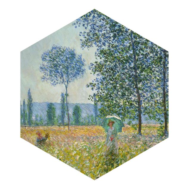 Tapeten Vlies Claude Monet - Felder im Frühling