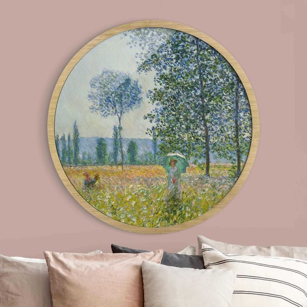 Kunstdrucke mit Rahmen Claude Monet - Felder im Frühling
